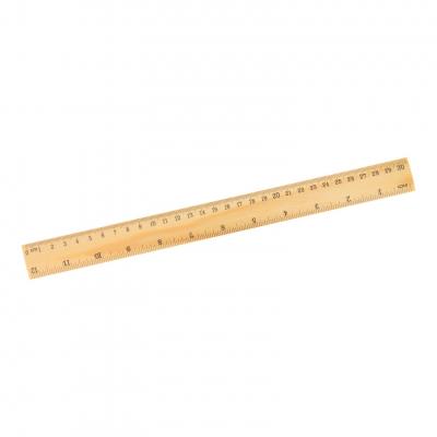 Design Group Wooden Ruler Brown 30cm 12-Inch WDRL