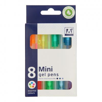 Design Group Mini Gel Pens Assorted Colours 8Pk MGEL