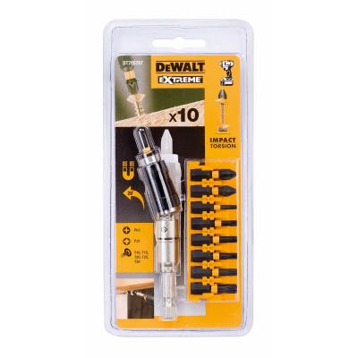 Dewalt Extreme Heavy Duty Impact Torsion Flex Torq Bit Set Assorted Set of 10-Pcs DT70578T