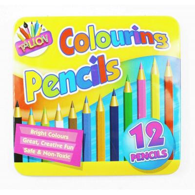 Tallon Colouring Pencils With Case Assorted Colours 12Pk 2002176