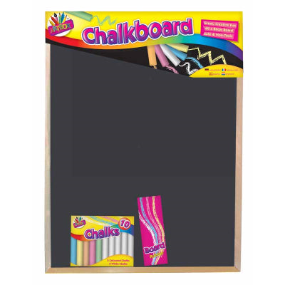 Tallon Art Box Giant Non-Toxic Chalk Board Black 60 x 80Cm 5247