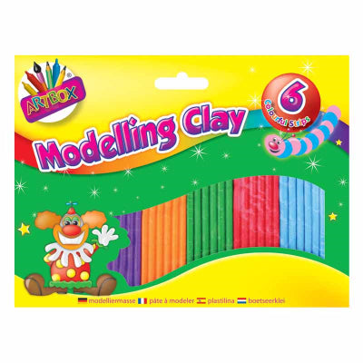 Tallon Art Box Modelling Clay Set Multicoloured 6Pk 2001924