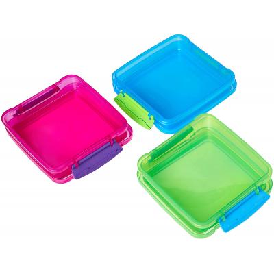 Sistema Sandwich Box Assorted Colours 450ml 3Pk 41647-0820