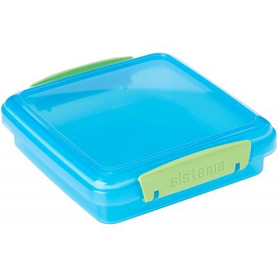 Sistema Sandwich Box Assorted Colours 450ml 3Pk 41647-0820