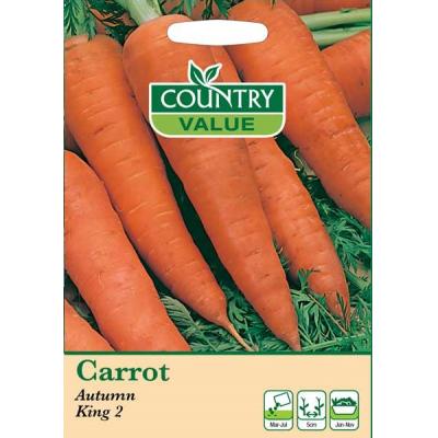 Fothergills Country Value Price Band A Autumn King 2 Carrot Vegetable Seeds Multicolour Pack of 1750-Seeds 13508