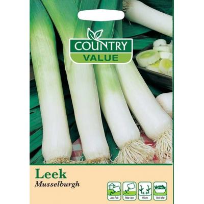 Fothergills Country Value Price Band A Leek Musselburgh Vegetable Seeds Green Pack of 400-Seeds 13518