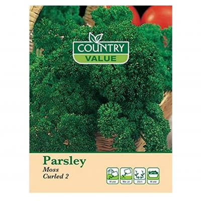 Fothergills Country Value Price Band A Moss Curled 2 Parsley Vegetable Seeds Green Pack of 750-Seeds 13527