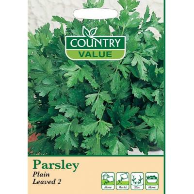 Fothergills Country Value Price Band A Plain Leaved 2 Parsley Vegetable Seeds Green Pack of 500-Seeds 18904