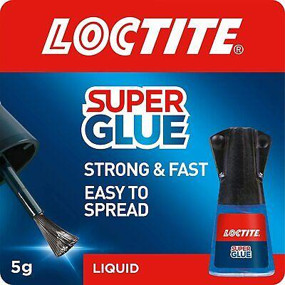 Henkel Loctite Easy To Spread Water Resistant Strong and Fast Multi Surface Use Super Glue Brush Applicator Black 5g 2641482 