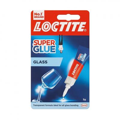 Henkel Loctite Water Resistant Liquid Glass Bond Super Glue With Anti Clog Cap Clear 3g 2641417