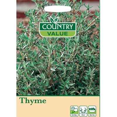 Country Value Price Band A Classic Flavour Thyme Herbs Seeds Green Grow up to 25cm Pack of 600