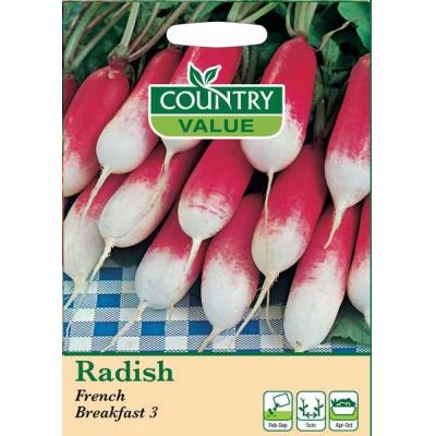 Country Value Price Band A French Breakfast 3 Radish Vegetable Seeds Multicolour Pack of 700