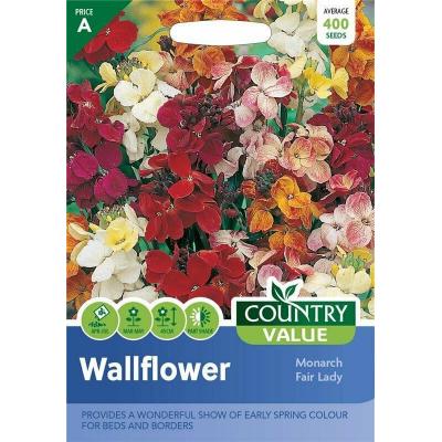 Country Value Price Band A Monarch Fair Lady Wallflower Seeds Assorted Grow up to 45cm Pack of 400