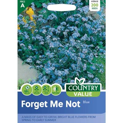 Country Value Price Band A Easy To Grow Forget Me Not Bright Blue Flowers Seeds Growth up to 30cm Pack of 200-Seeds