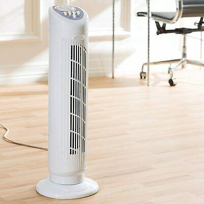 Daewoo 3 Speed Setting and Timer Tower Fan White 30-Inch COL1066