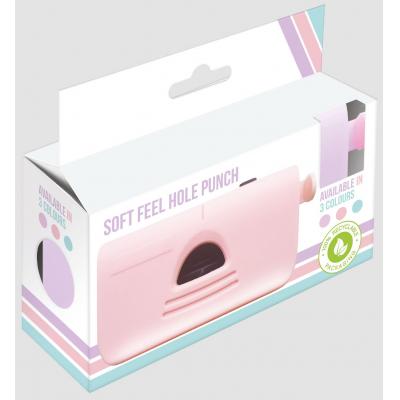 Design Group Soft Feel Hole Punch Pink PTHP 1