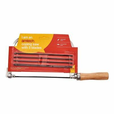 Amtech Deep Frame Coping Saw With 5 Blades M2000
