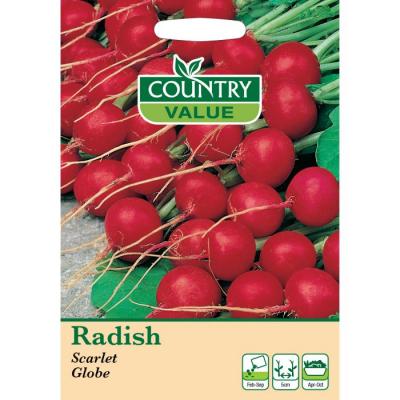 Country Value Price Band A Scarlet Globe Shape Radish Vegetable Seeds Multicolour Pack of 600-Seeds