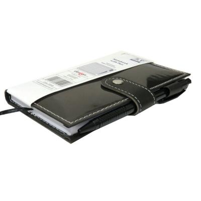 Design Group Ruled Paper Notebook With Pen Black and White FSC3-SMNB 1