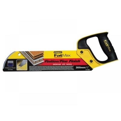 Stanley Fatmax 13 Tpi 14 Points Fine Finish Cut Flooring Saw Yellow and Black 300mm 12-Inch 217204