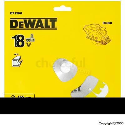 Dewalt Cordless Circular Saw Blade 20mm x 165mm DT1206
